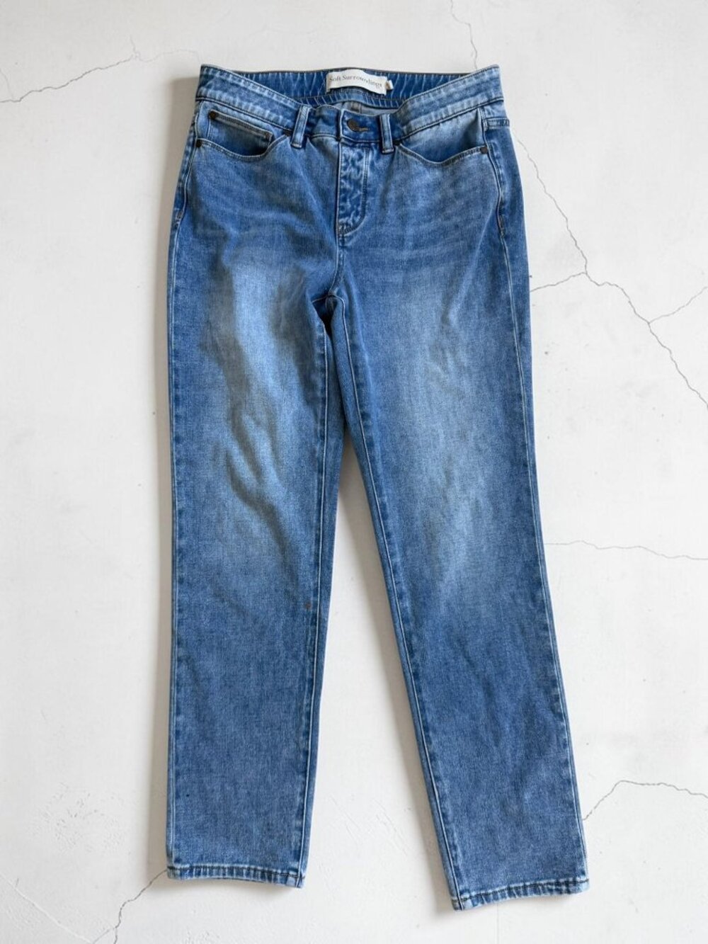 SOFT SURROUNDINGS Pull on Stretch Jeans Size 8